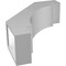 Ekena Millwork 5 1/2-in. W x 16-in. D x 20-in. H Merced Architectural Grade PVC Knee Brace BRCP055X16X20MRC - alternate 5